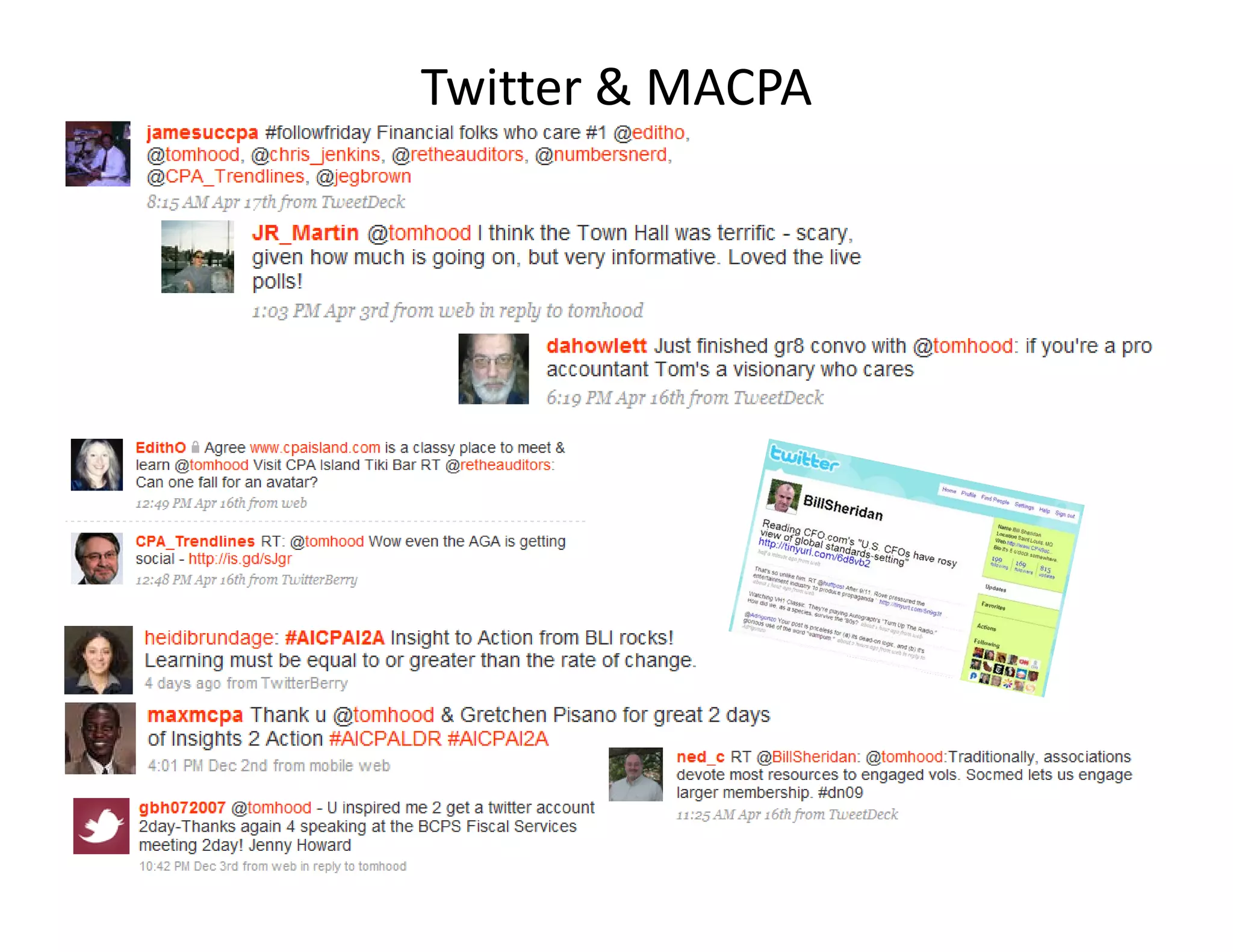 Twitter & MACPA
 
