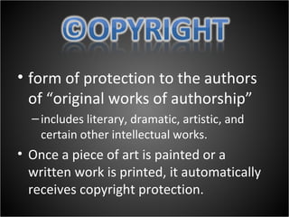 Copyright Information Presentation | PPT