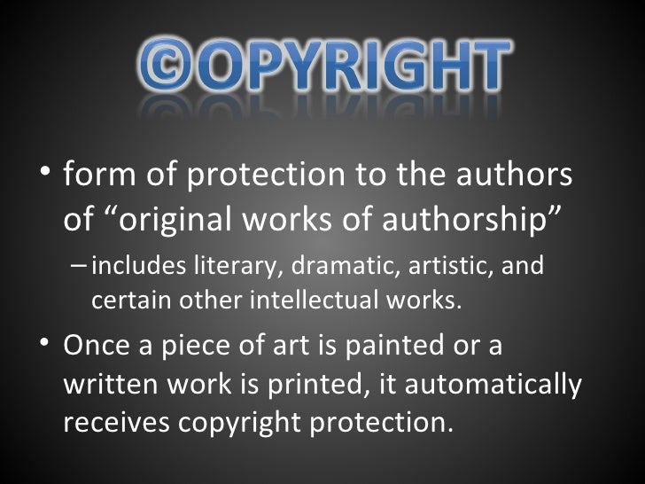 Copyright Information Presentation