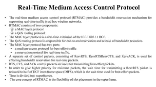 Mac protocols for ad hoc wireless networks | PPTX