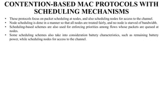 Mac protocols for ad hoc wireless networks | PPTX