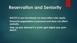 PPT for MACP in governemnt of India and DoPT Guidelines | PPTX