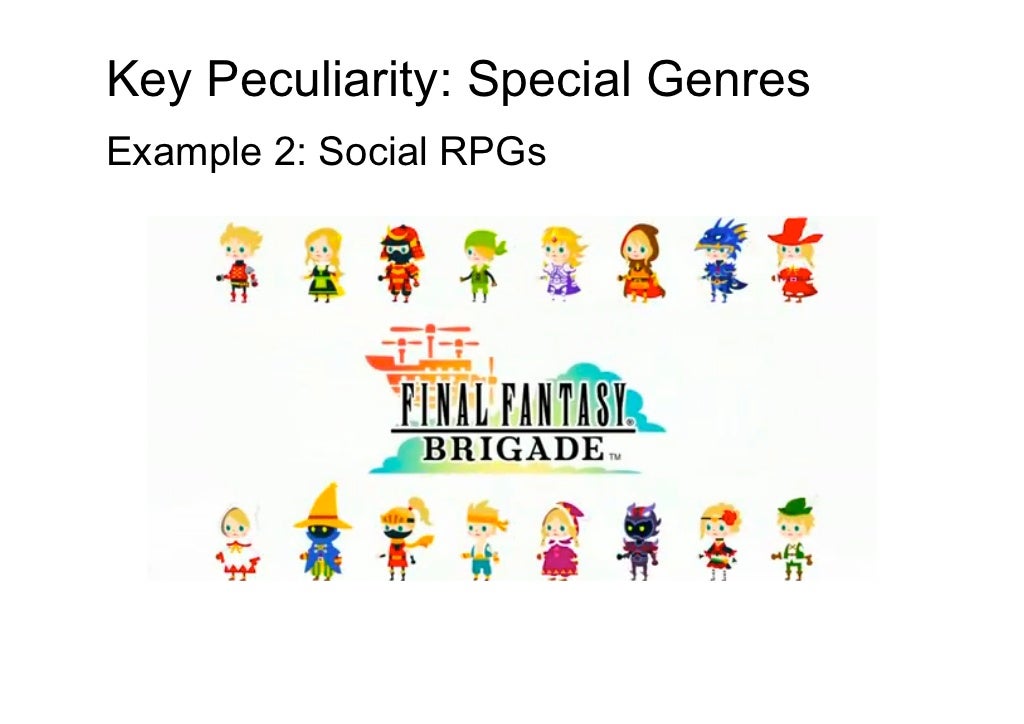 Key Peculiarity Special Genres Example