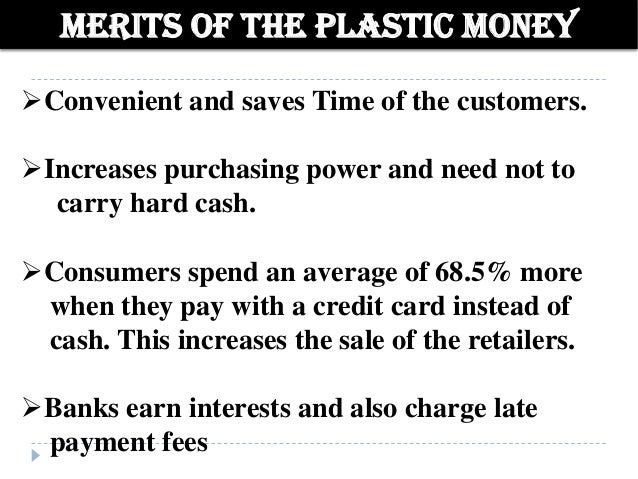 need and importance of plastic money