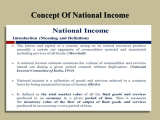 Concept Of National Income
 