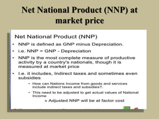 Net National Product (NNP) at
market price
 