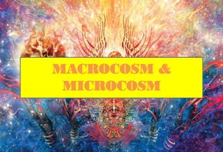 MACROCOSM &
MICROCOSM
 