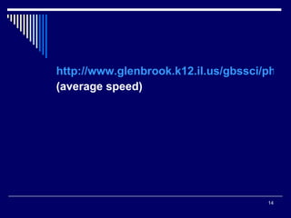 http://www.glenbrook.k12.il.us/gbssci/phys/mmedia/kinema/trip.html (average speed) 