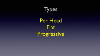 Types
Per Head
Flat
Progressive
 