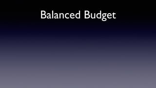 Balanced Budget
 