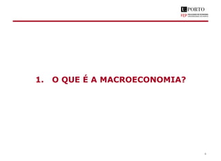 1. O QUE É A MACROECONOMIA?
6
 