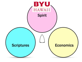 Scriptures Economics
Spirit
 