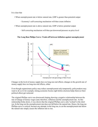 Macro Economics: Phillips Curve, Inflation and Interest Rate | DOCX