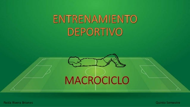 Macrociclo de entrenamiento
