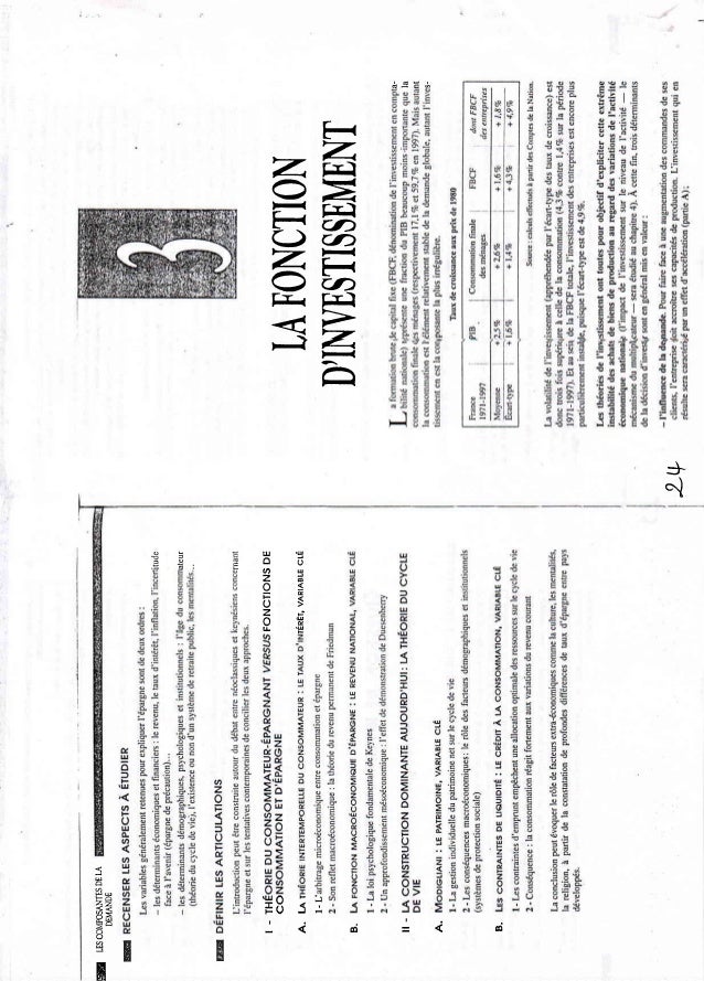 Macroeconomie Cours Methodes Et Exercices Corriges