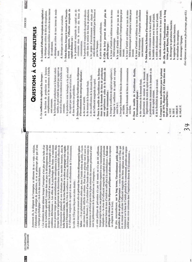 Macroeconomie Cours Methodes Et Exercices Corriges