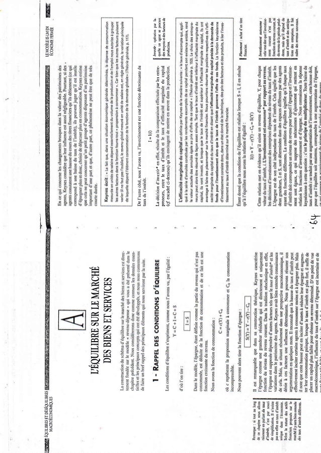 Macroeconomie Cours Methodes Et Exercices Corriges