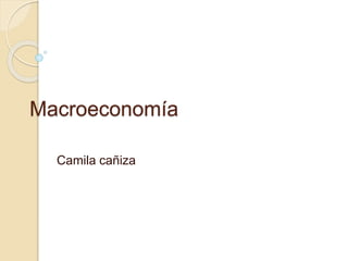 Macroeconomía
Camila cañiza
 