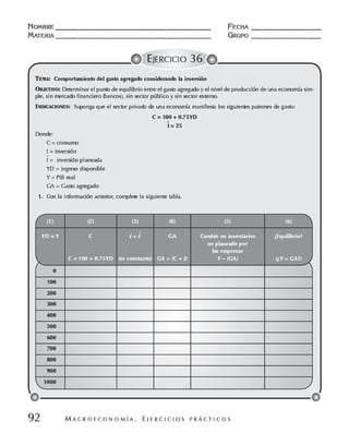 Macroeconomia ejercicios practicos - florez y ramos