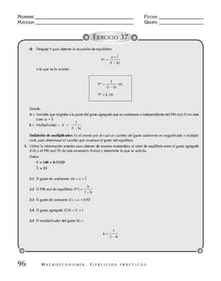 Macroeconomia ejercicios practicos - florez y ramos