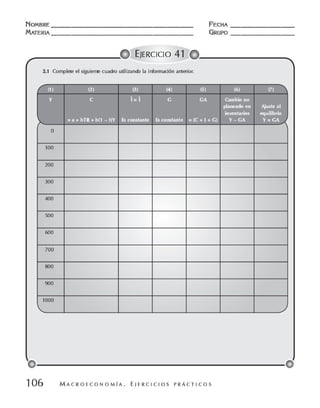 Macroeconomia ejercicios practicos - florez y ramos