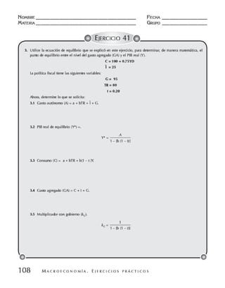 Macroeconomia ejercicios practicos - florez y ramos