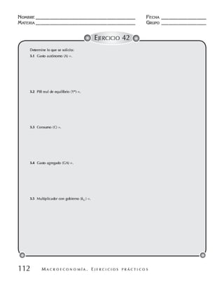 Macroeconomia ejercicios practicos - florez y ramos