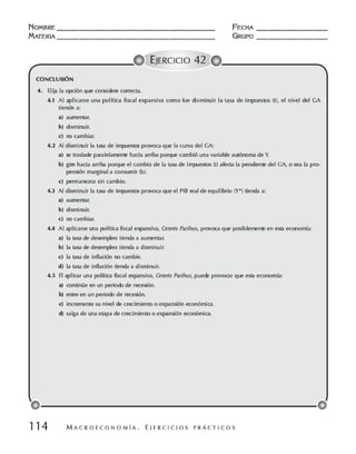 Macroeconomia ejercicios practicos - florez y ramos