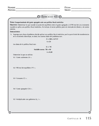 Macroeconomia ejercicios practicos - florez y ramos