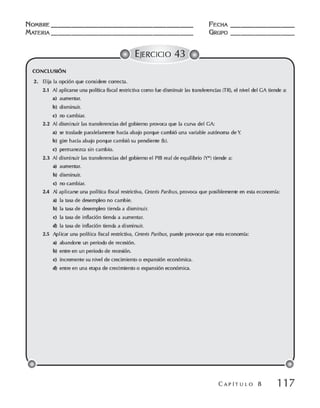 Macroeconomia ejercicios practicos - florez y ramos