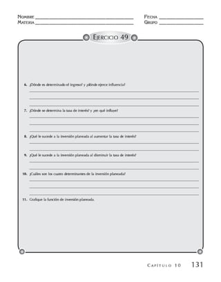 Macroeconomia ejercicios practicos - florez y ramos