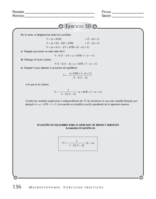 Macroeconomia ejercicios practicos - florez y ramos