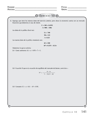 Macroeconomia ejercicios practicos - florez y ramos