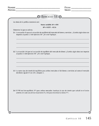 Macroeconomia ejercicios practicos - florez y ramos