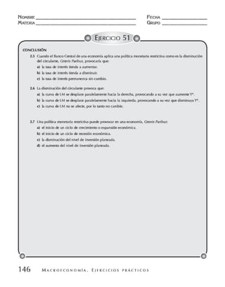 Macroeconomia ejercicios practicos - florez y ramos