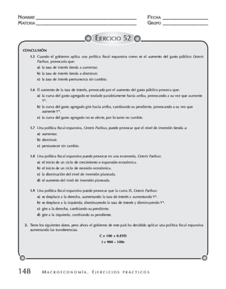 Macroeconomia ejercicios practicos - florez y ramos