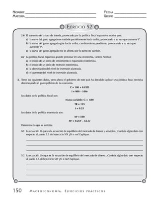 Macroeconomia ejercicios practicos - florez y ramos