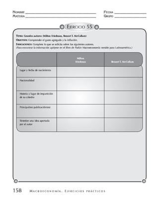Macroeconomia ejercicios practicos - florez y ramos