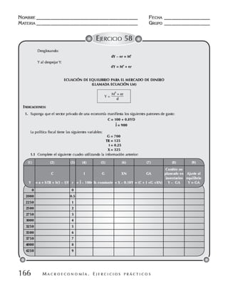 Macroeconomia ejercicios practicos - florez y ramos