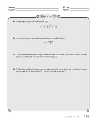 Macroeconomia ejercicios practicos - florez y ramos