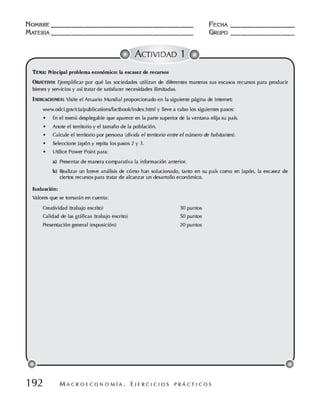 Macroeconomia ejercicios practicos - florez y ramos