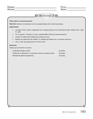 Macroeconomia ejercicios practicos - florez y ramos