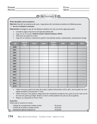 Macroeconomia ejercicios practicos - florez y ramos