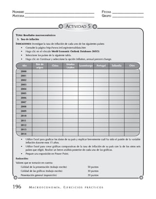 Macroeconomia ejercicios practicos - florez y ramos