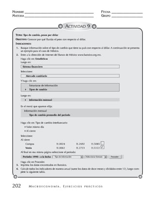 Macroeconomia ejercicios practicos - florez y ramos