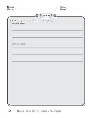 Macroeconomia ejercicios practicos - florez y ramos