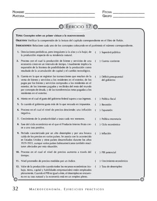 Macroeconomia ejercicios practicos - florez y ramos