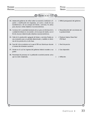 Macroeconomia ejercicios practicos - florez y ramos