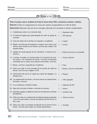 Macroeconomia ejercicios practicos - florez y ramos