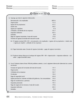 Macroeconomia ejercicios practicos - florez y ramos